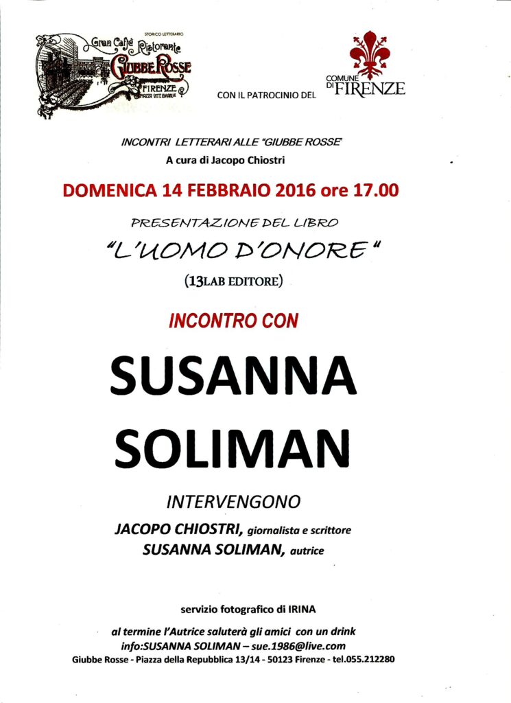 Presentazione 14 Febbraio Giubbe Rosse